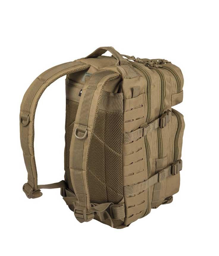 YDS MIL-TEC LASER CUT ASSAULT SIRT ÇANTASI (20L) -COYOTE
