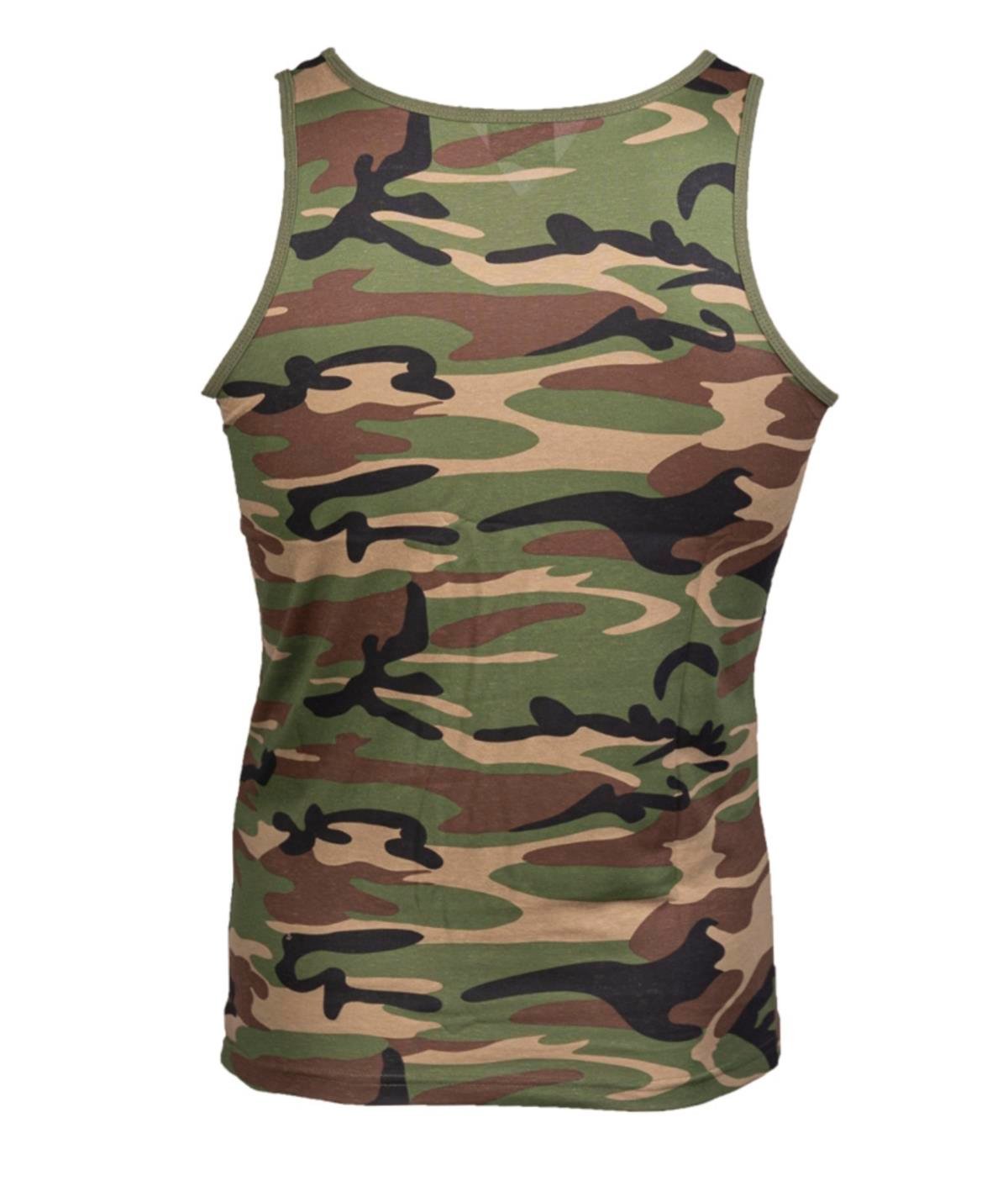 YDS MIL-TEC WOODLAND TANK TOP -KAMUFLAJLI
