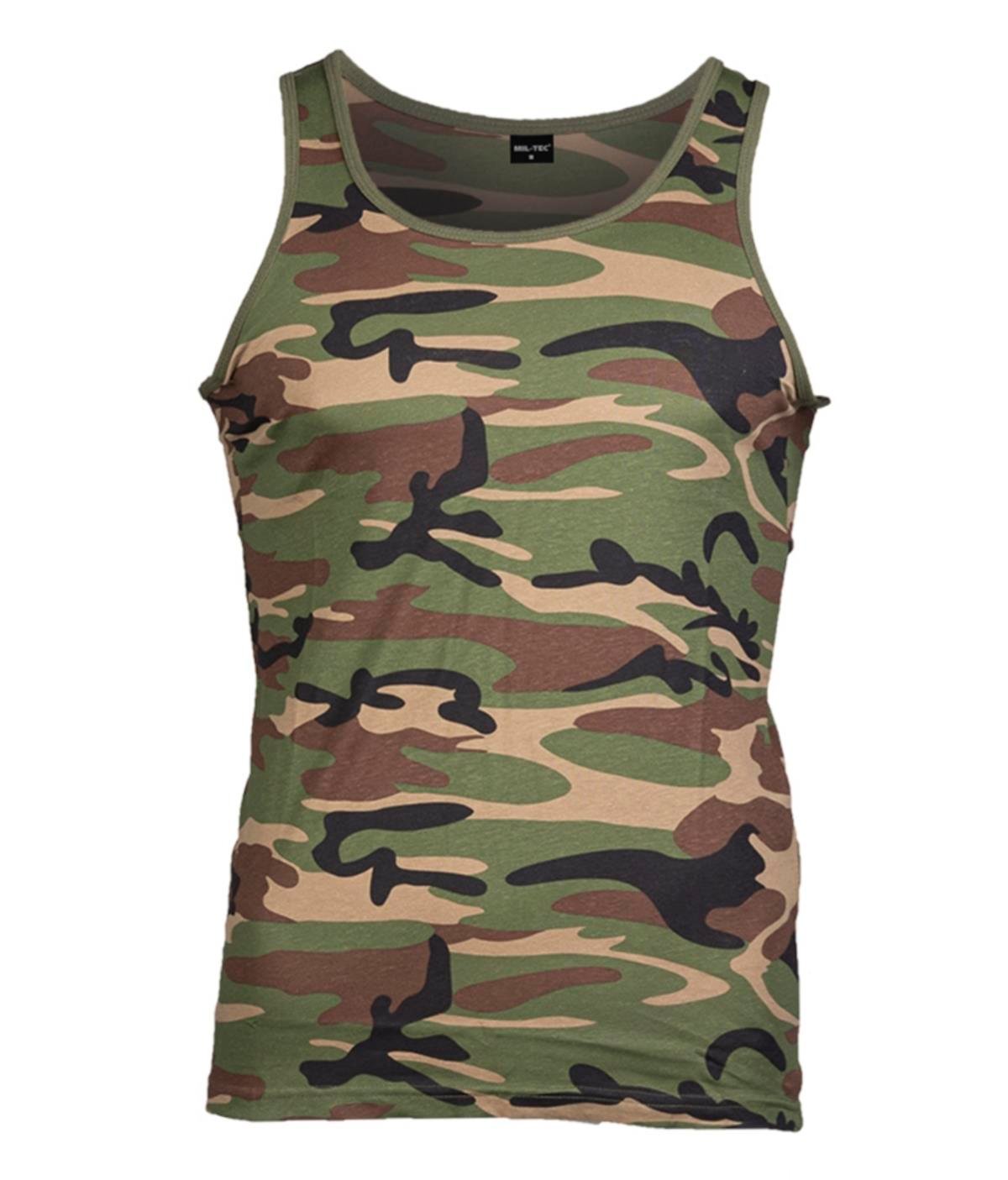 YDS MIL-TEC WOODLAND TANK TOP -KAMUFLAJLI