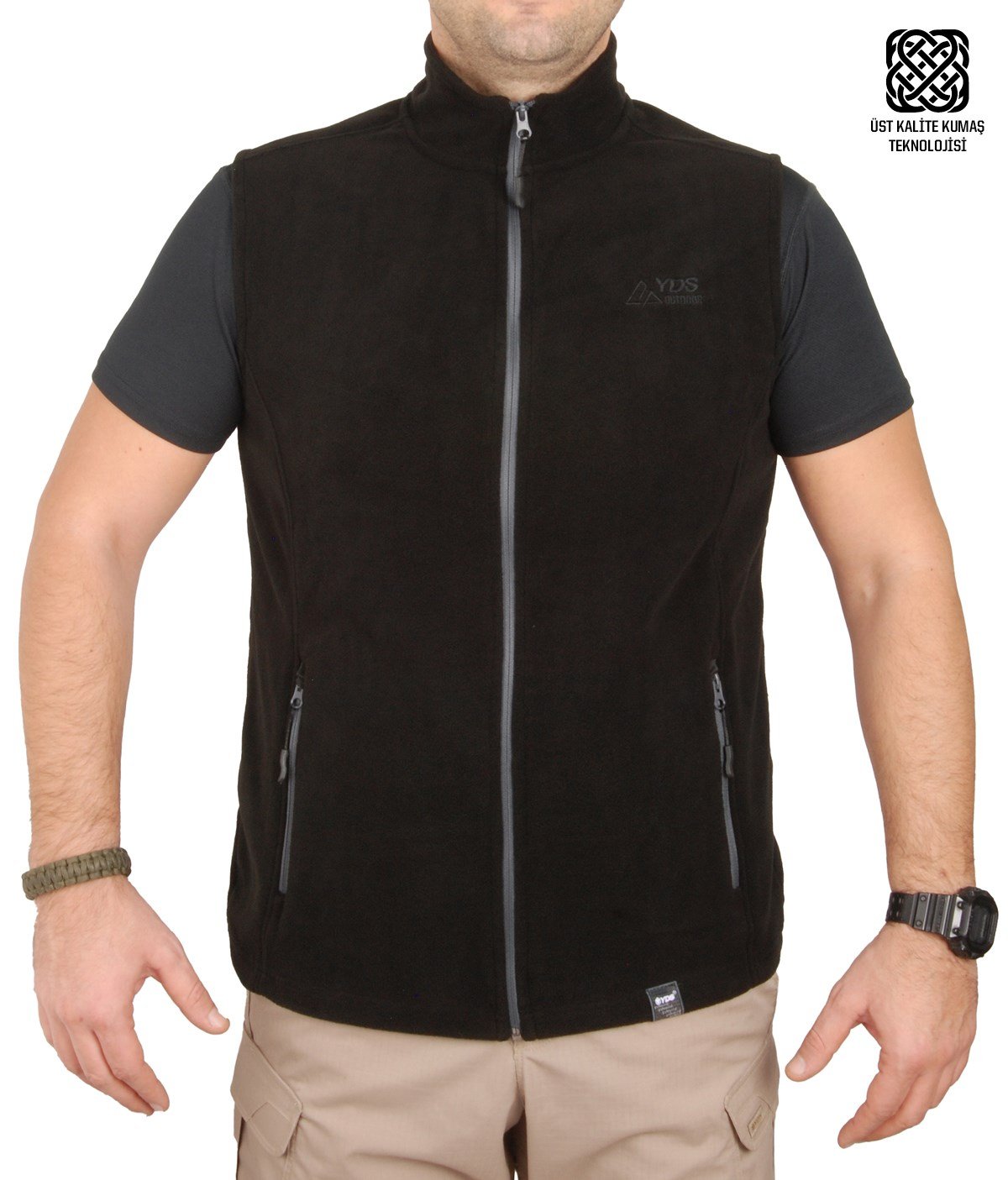 YDS POLAR YELEK -SİYAH