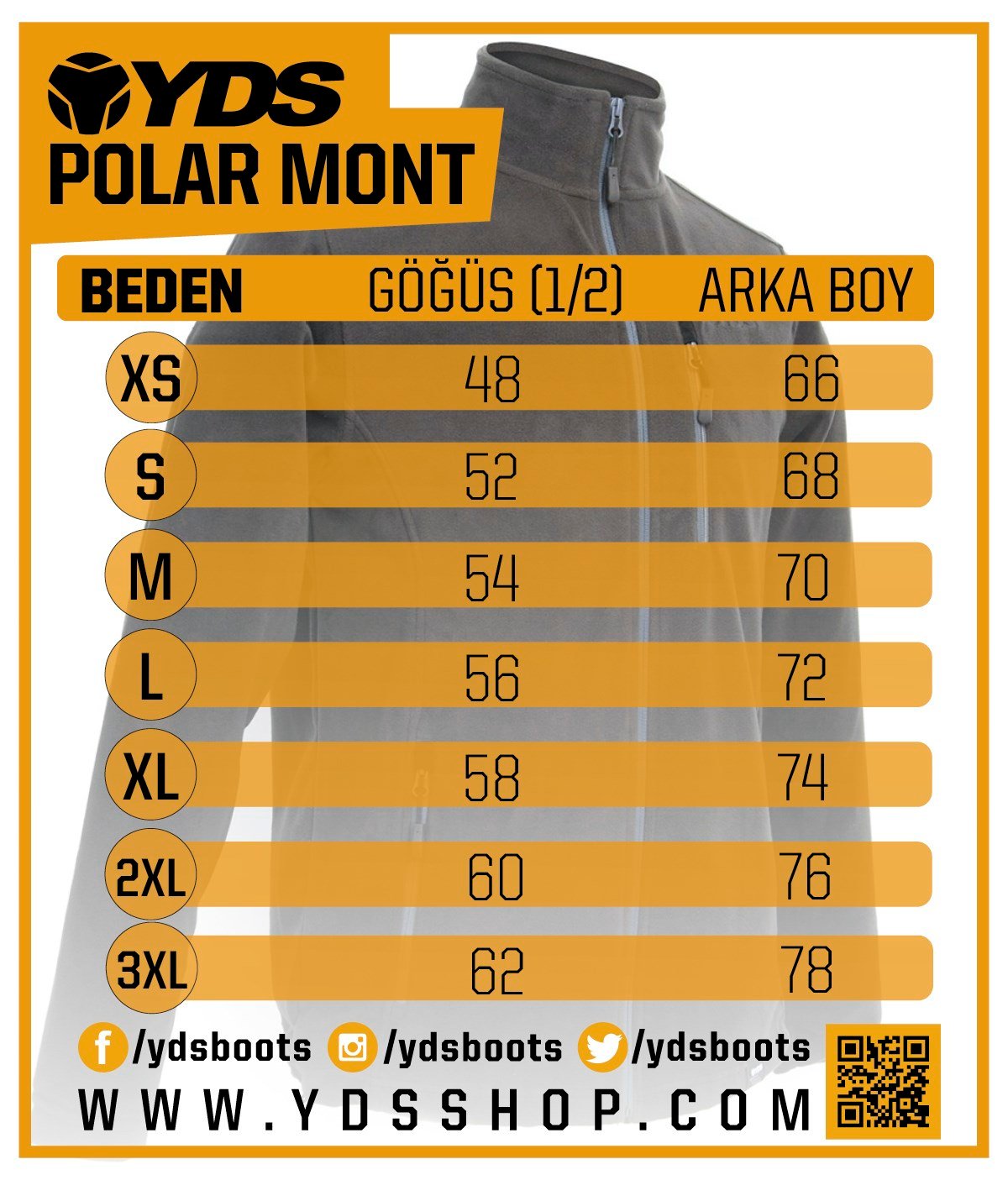 YDS POLAR YELEK -SİYAH