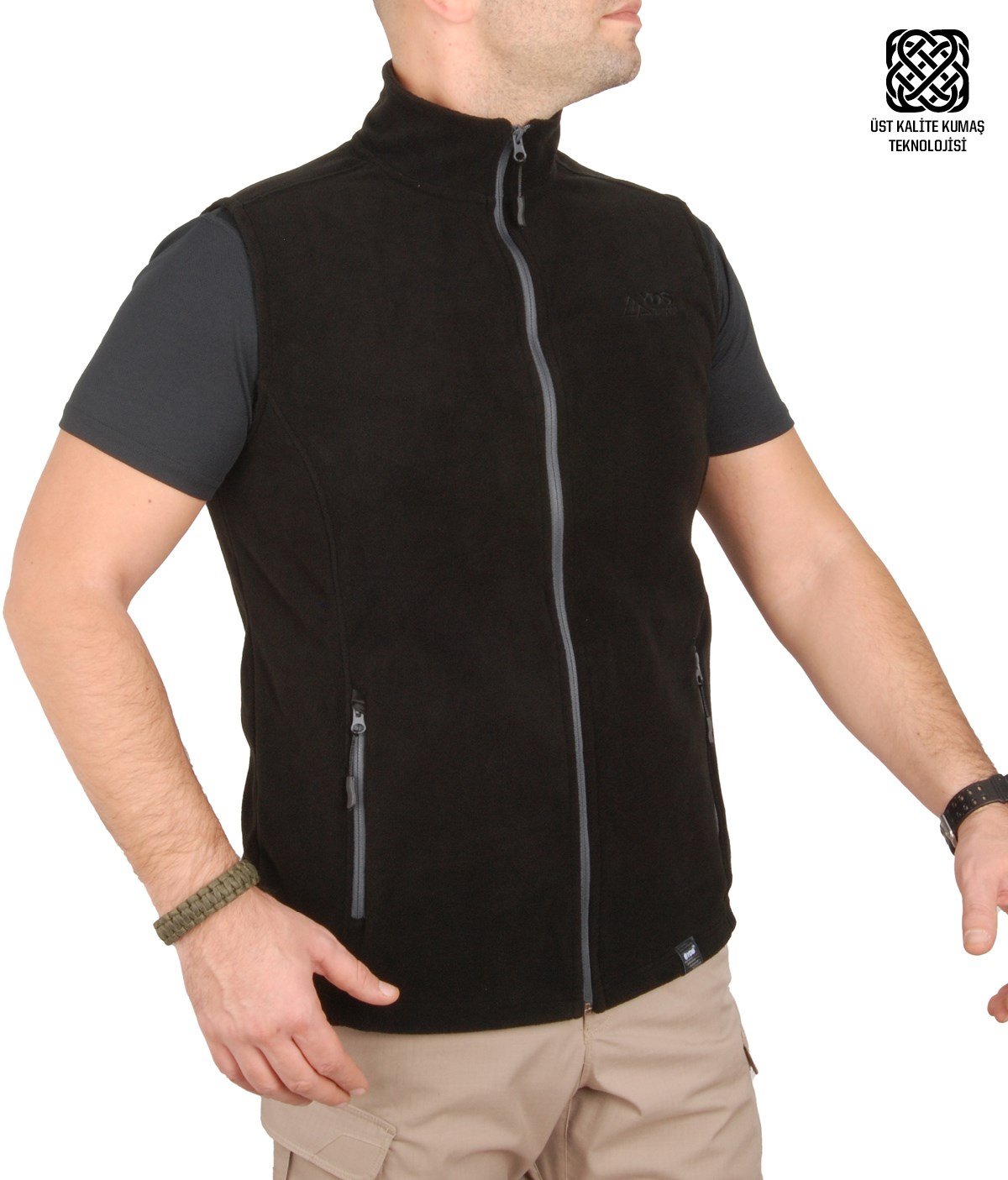 YDS POLAR YELEK -SİYAH