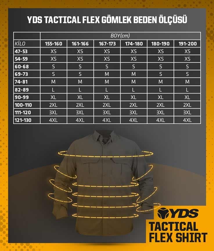 YDS TACTICAL FLEX GÖMLEK -HAKİ