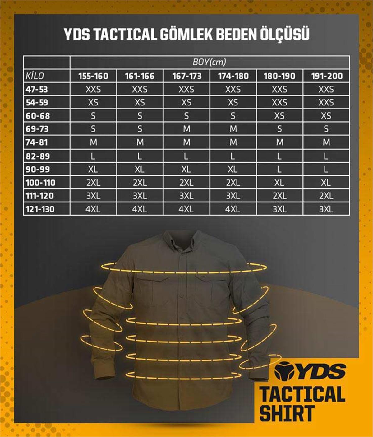 YDS TACTICAL GÖMLEK -KUM