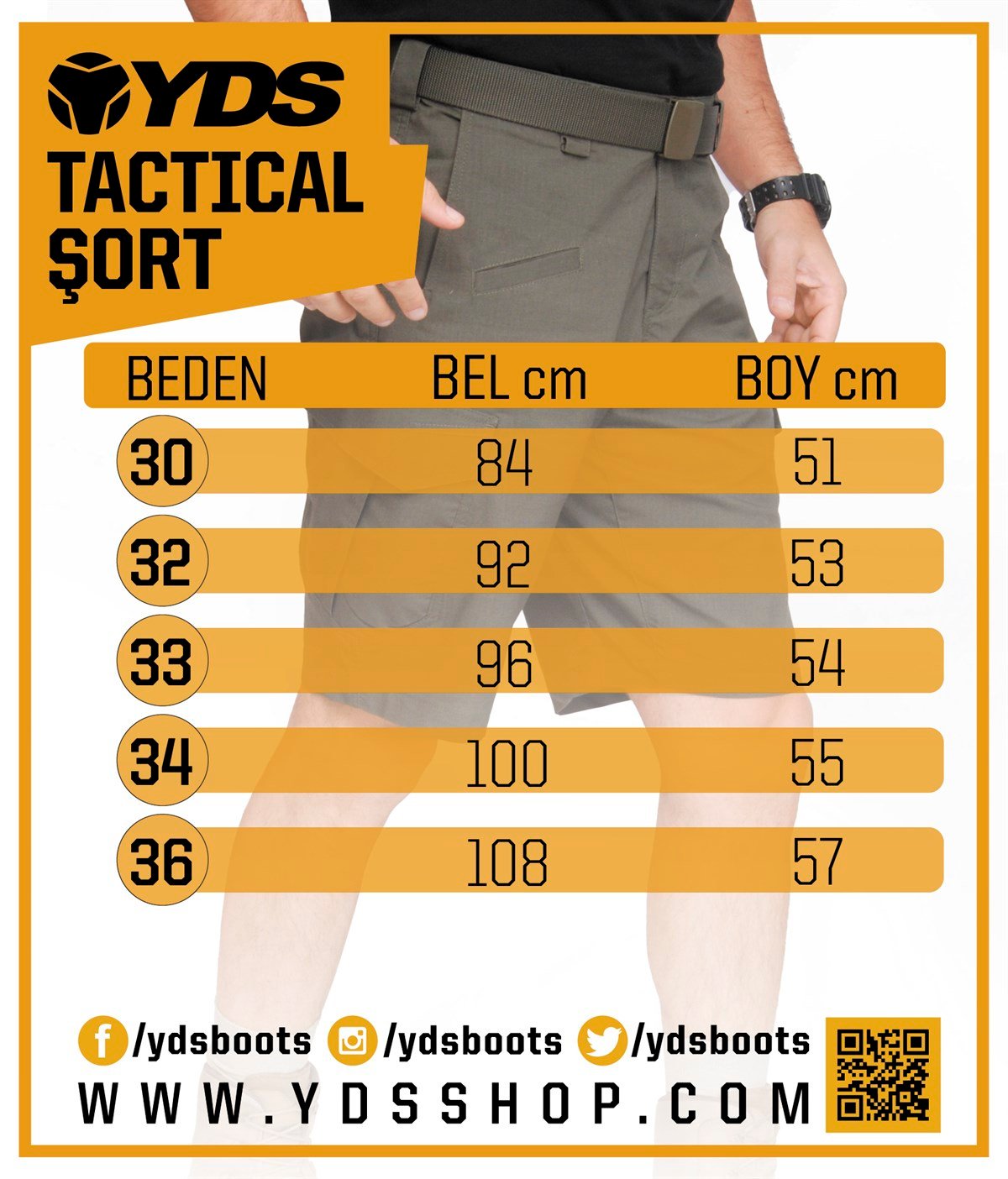 YDS TACTICAL ŞORT -HAKİ