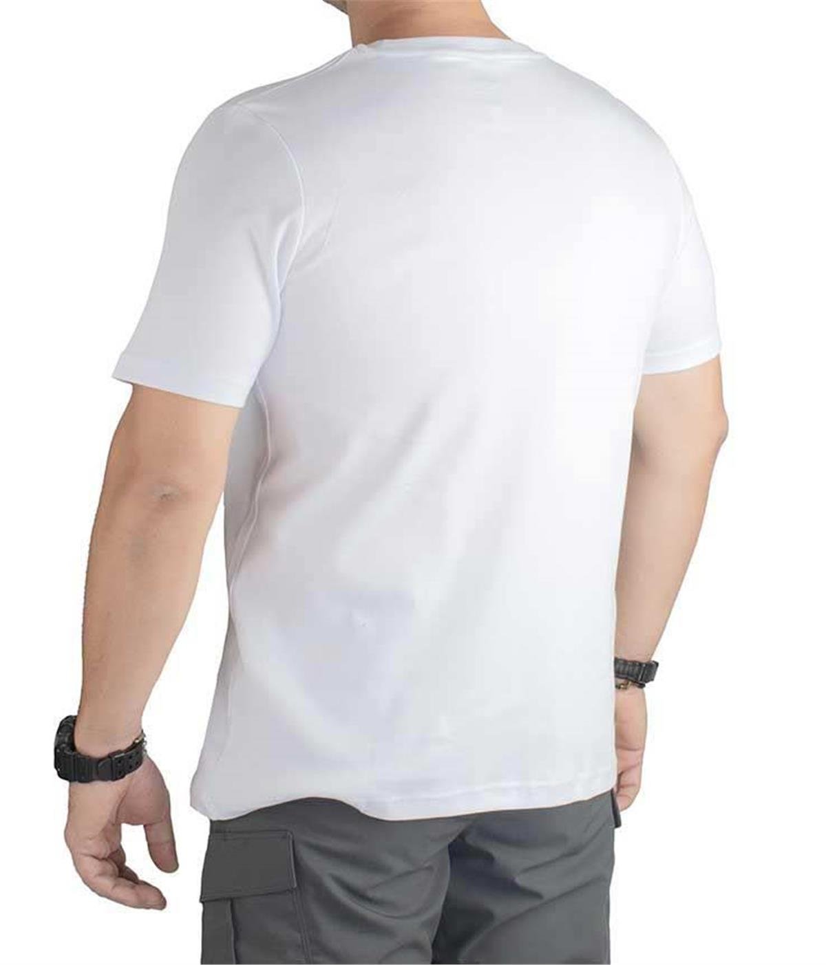 YDS TRAVEL T-SHIRT KISA KOL -BEYAZ