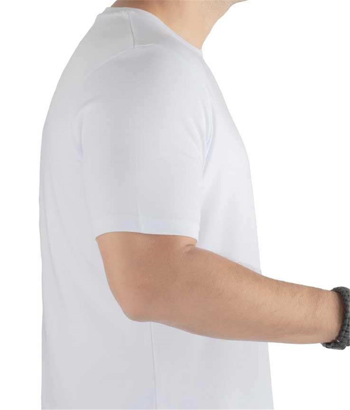 YDS TRAVEL T-SHIRT KISA KOL -BEYAZ