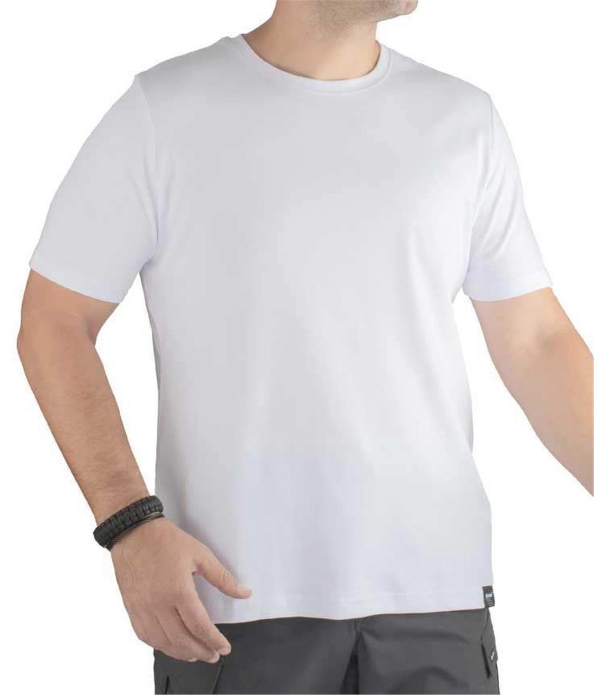 YDS TRAVEL T-SHIRT KISA KOL -BEYAZ