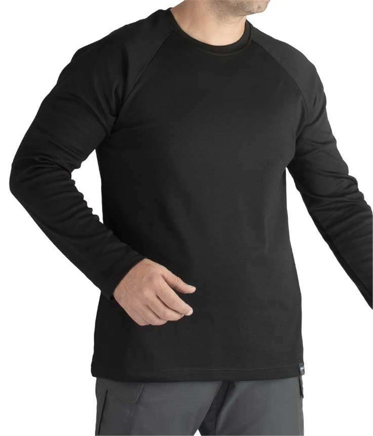 YDS TRAVEL T-SHIRT UZUN KOL -SİYAH