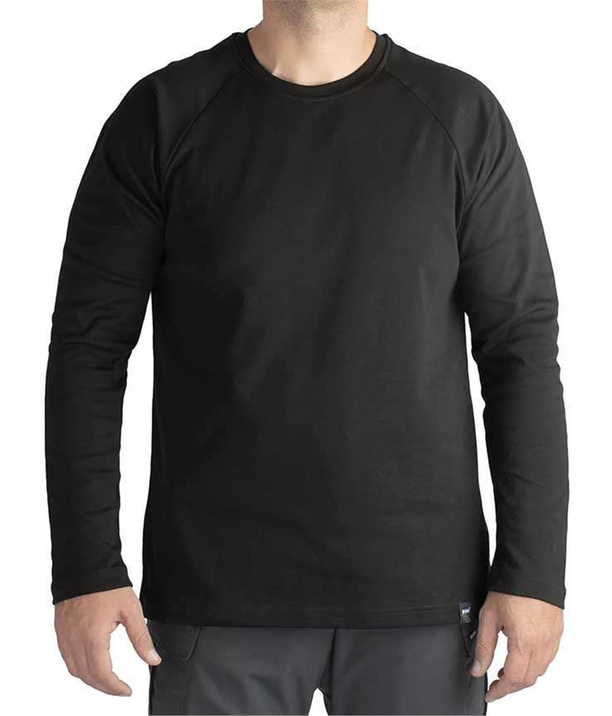 YDS TRAVEL T-SHIRT UZUN KOL -SİYAH
