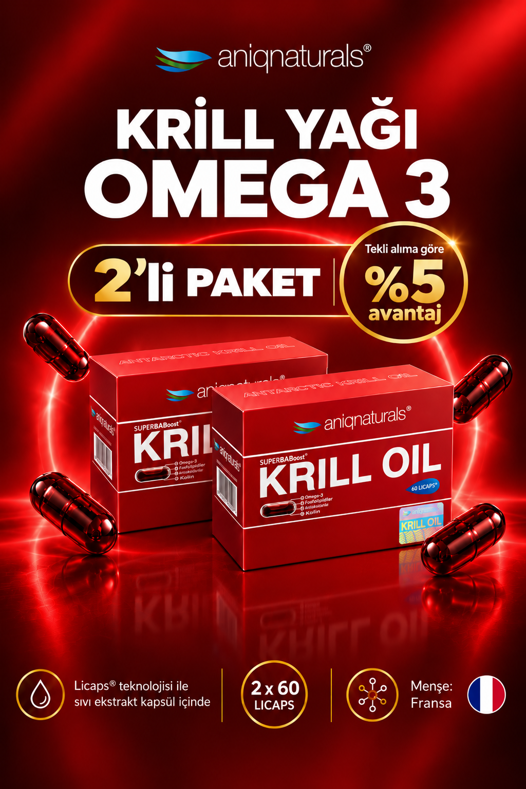 Superba Boost Krill Oil 60 Licaps 2 Adet