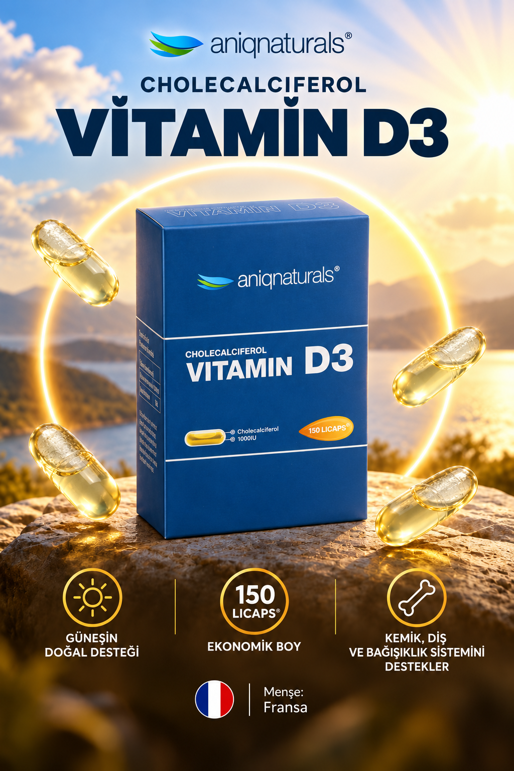 Vitamin D3 1000IU 150 Licaps