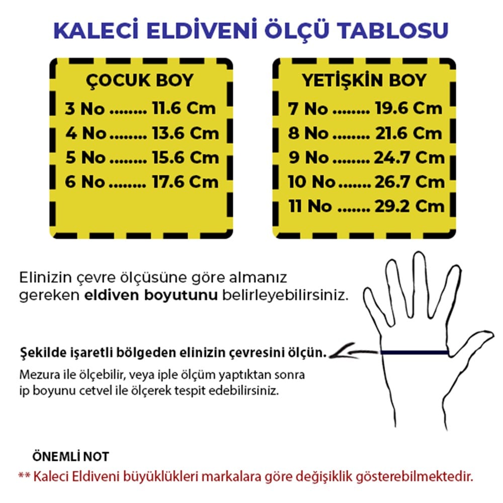 Selex King Sarı Kaleci Eldiveni