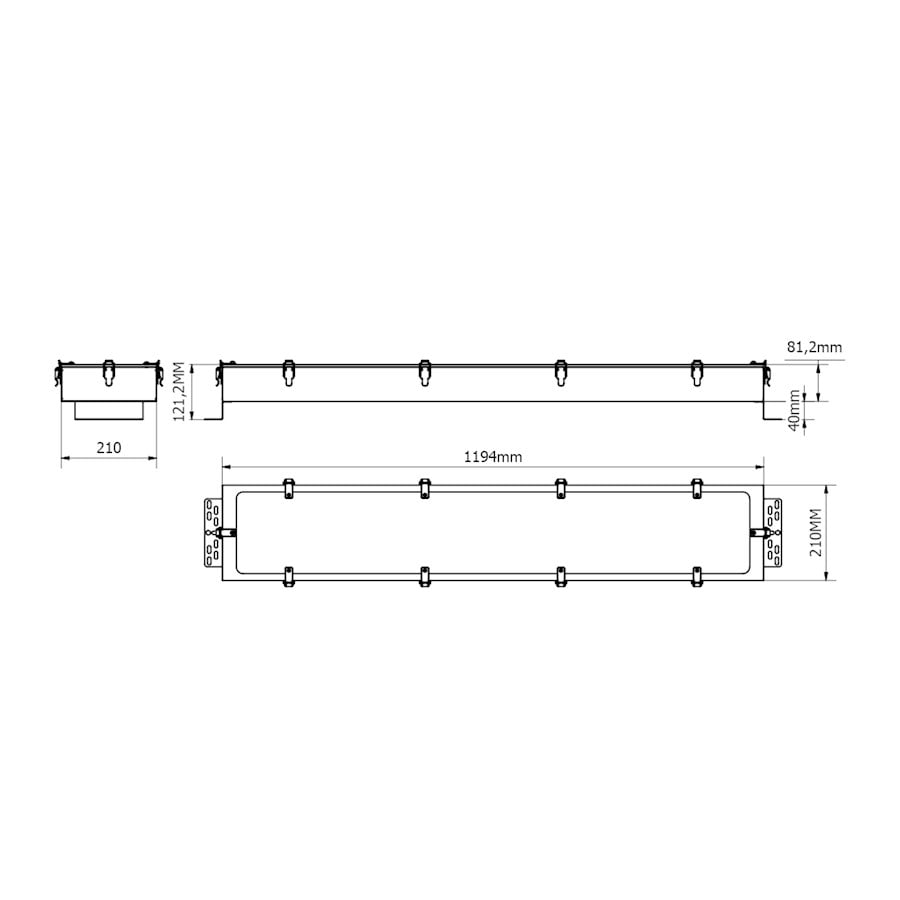 Haksat 2X54W Yüksek Tavan Armatürü