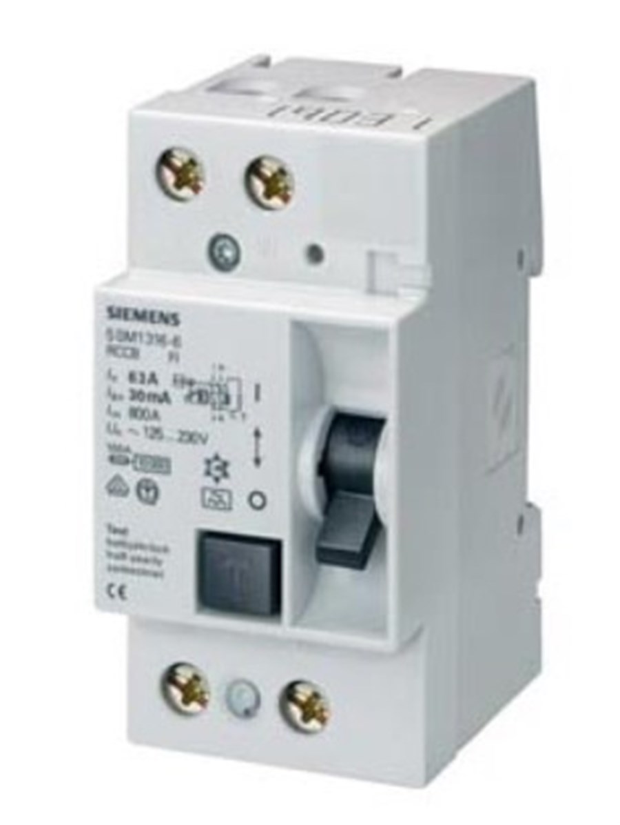 Siemens 5SM1616 Kaçak Akım Röle 1P+N  63A 300MA