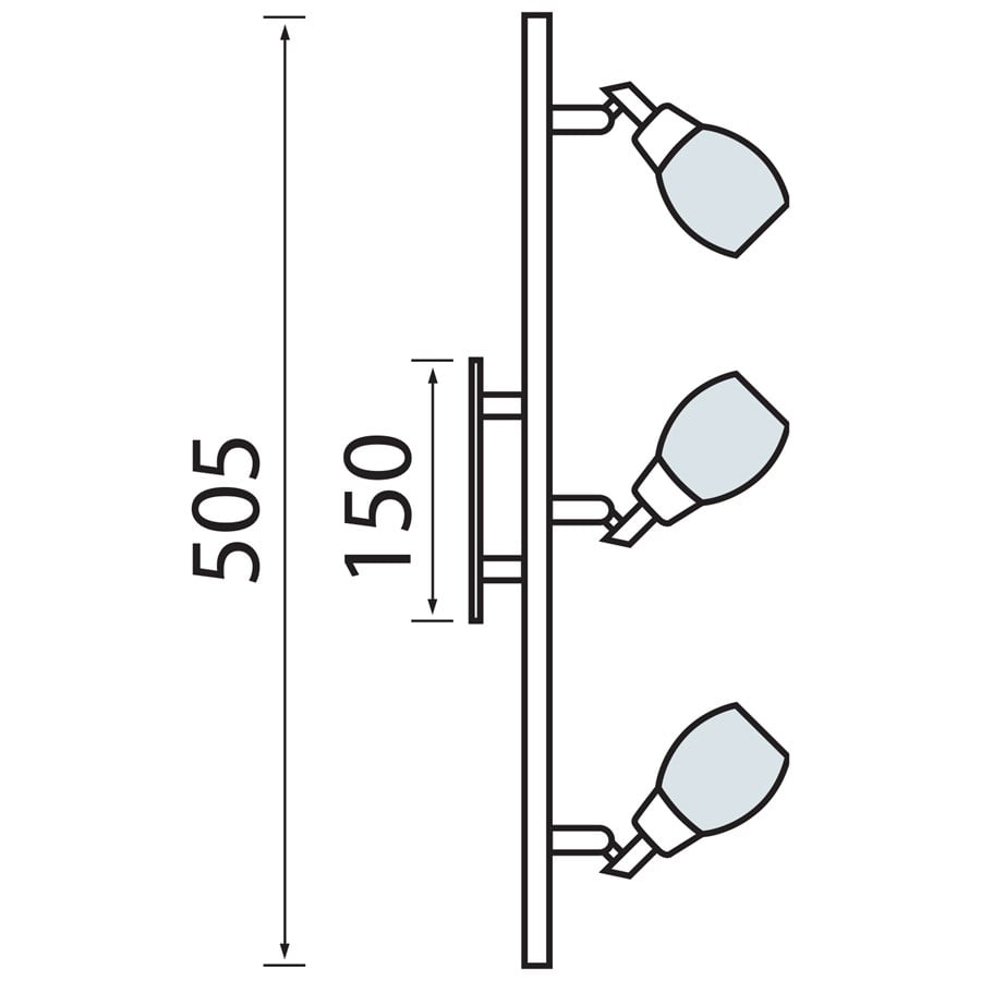 ARMATÜR KEMER-3 G9 3X40W KROM