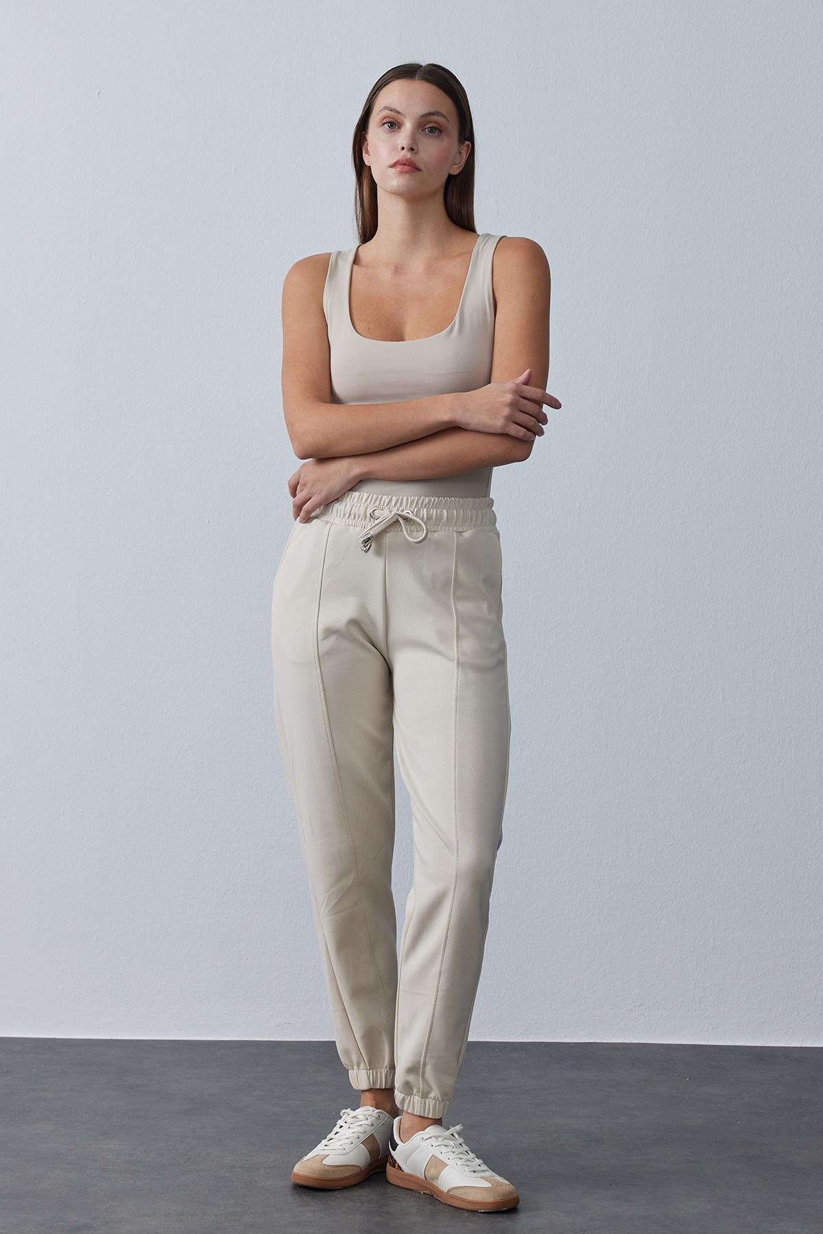 Jogger Modal Pantolon Bej