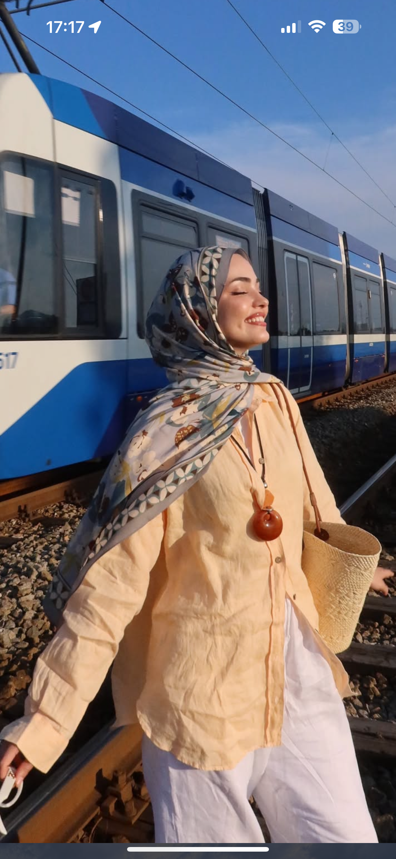 Linen Basic Gömlek turuncu