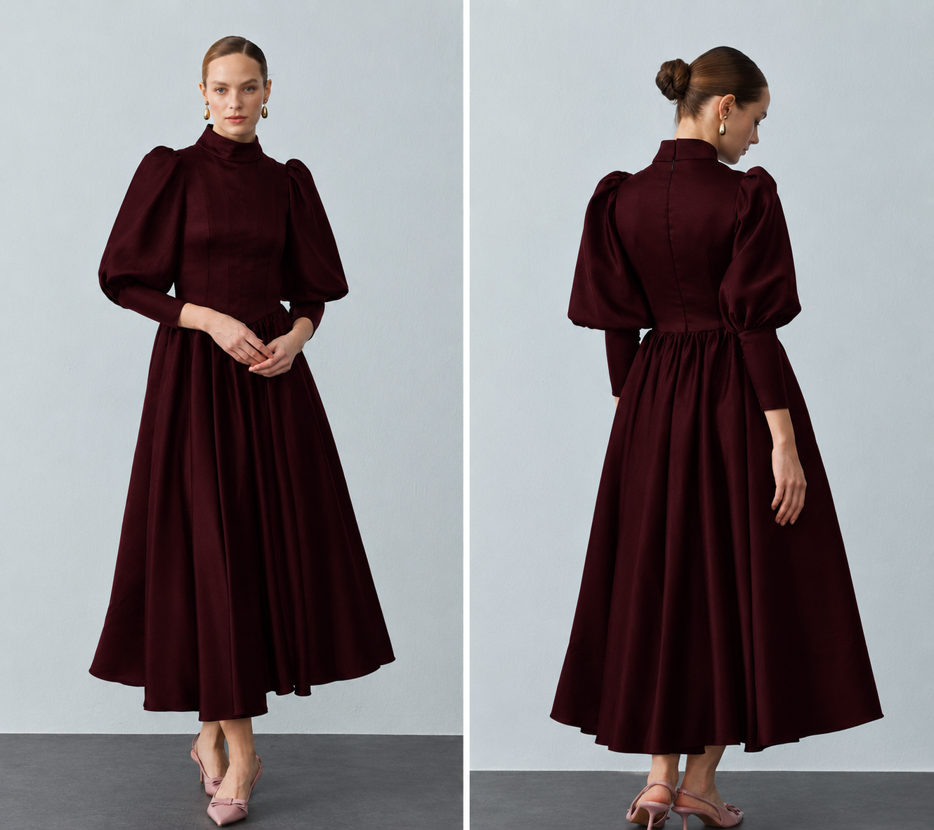 Maria Dress Bordo