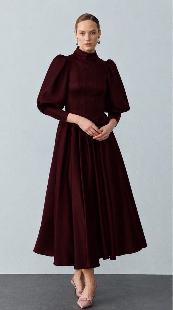 Maria Dress Bordo