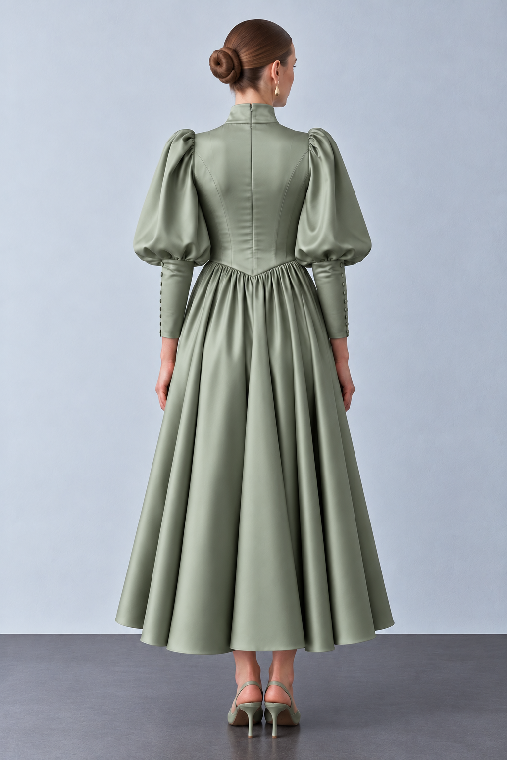 Maria Dress Su Yeşili