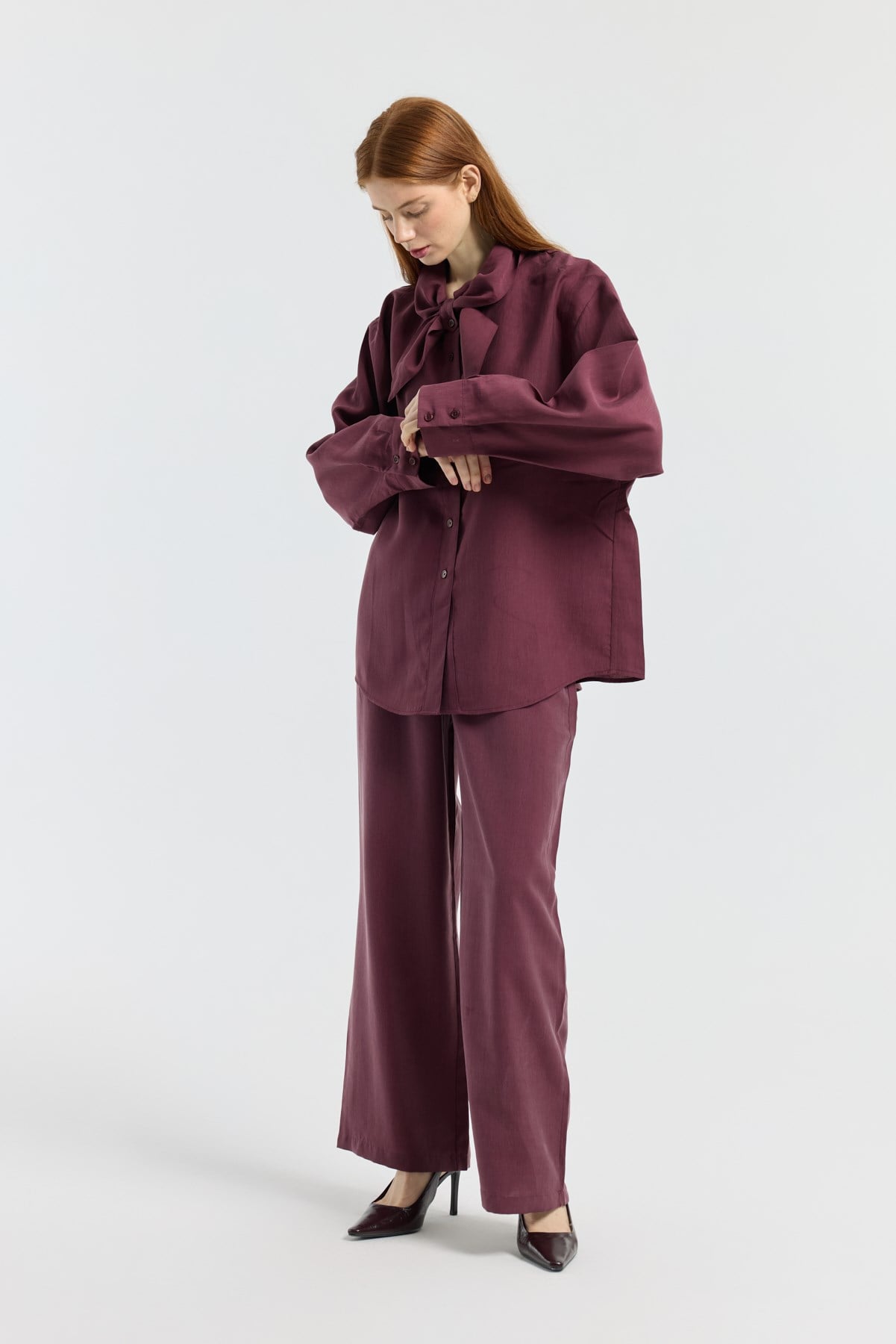 Modal Pantolon Bordo