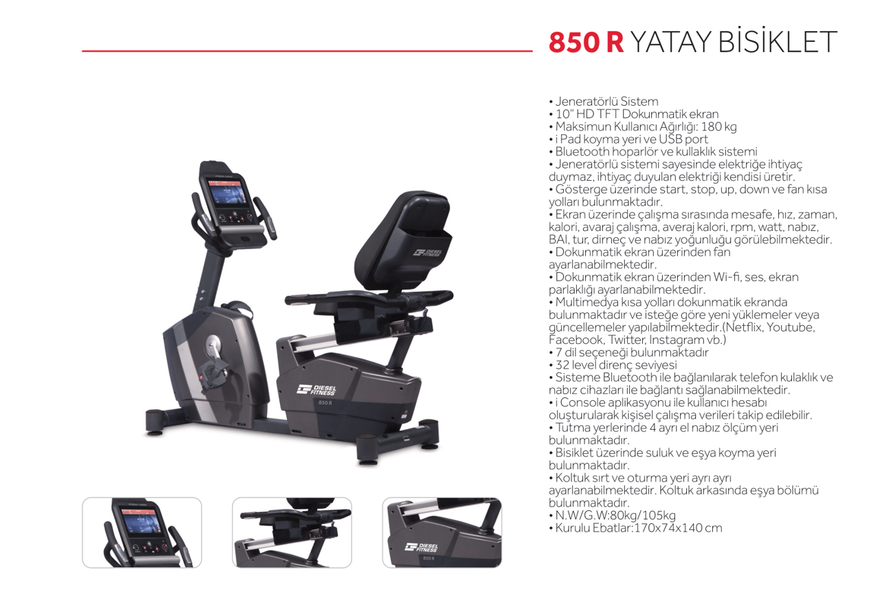 Diesel 850R YATAY BİSİKLET