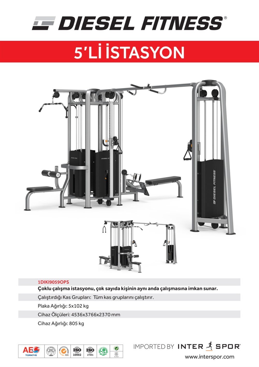 DIESEL FITNESS 5,Lİ İSTASYON 