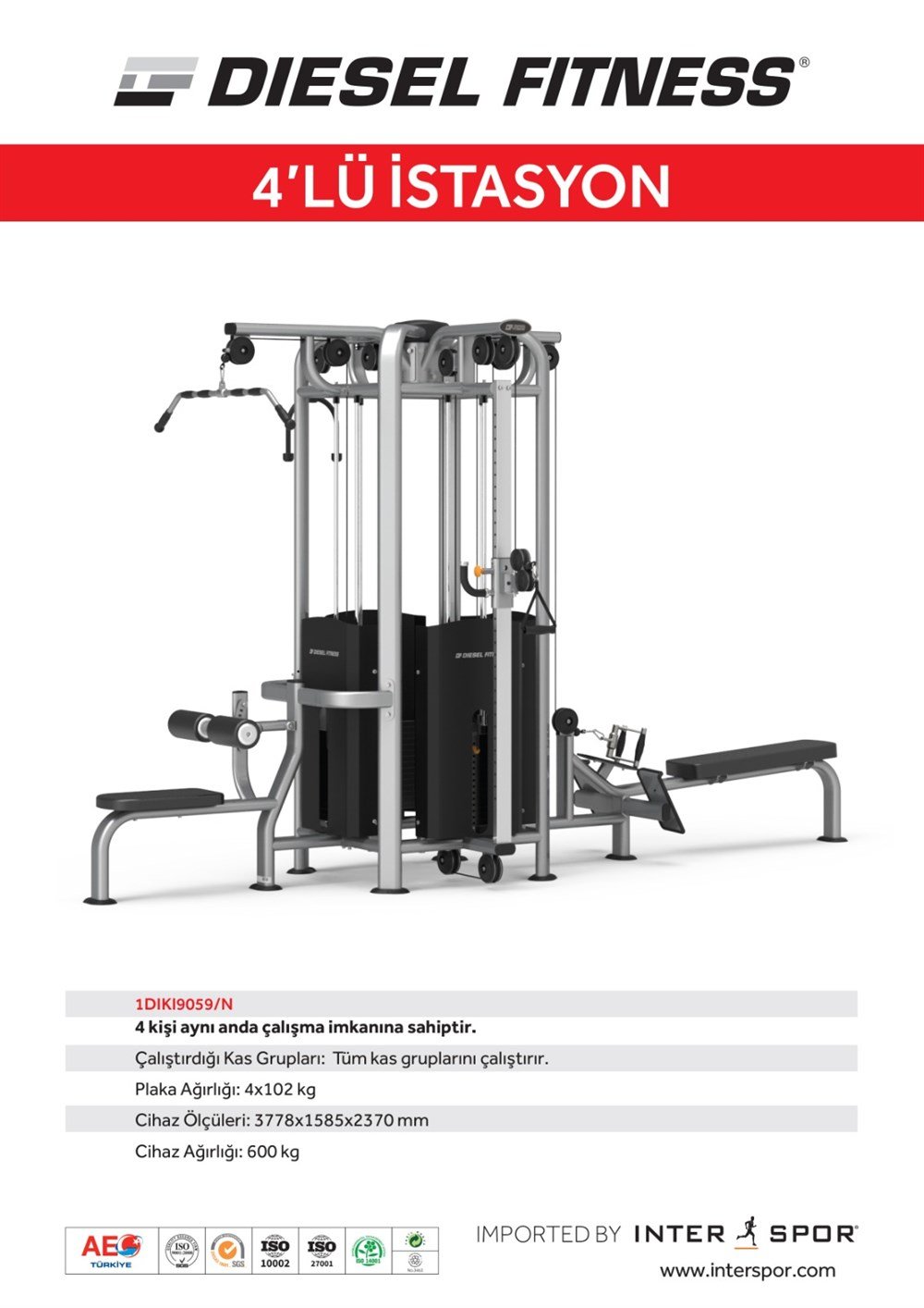DIESEL FITNESS 5,Lİ İSTASYON