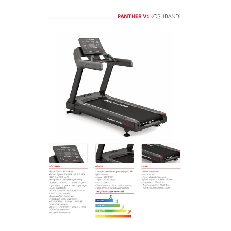 Diesel Fitness Panther Koşu Bandı