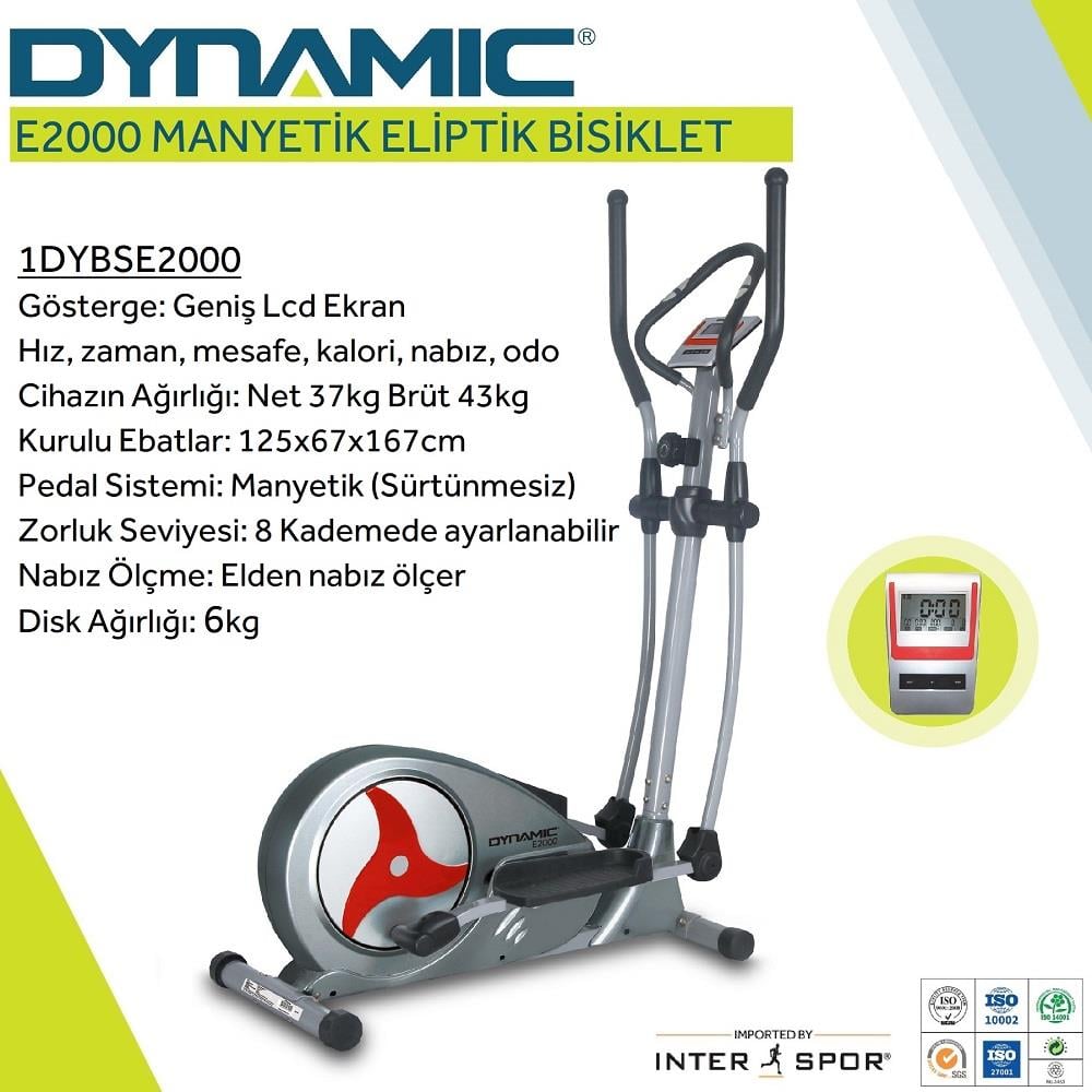 DYNAMIC E2000 ELİPTİK BİSİKLET 