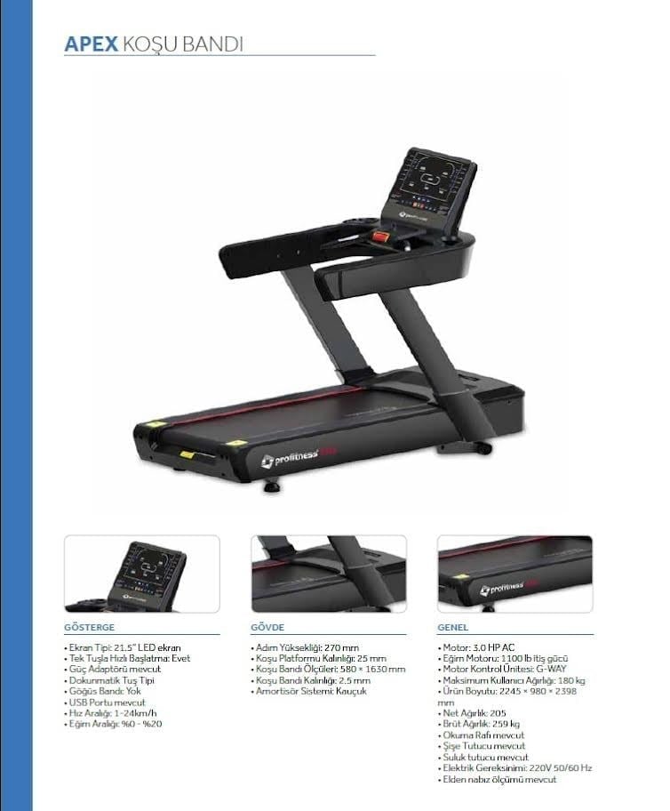 Profitness APEX Koşu Bandı