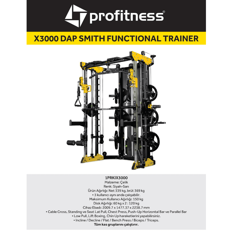 Profitness X3000 Dap Smith Functional Trainer