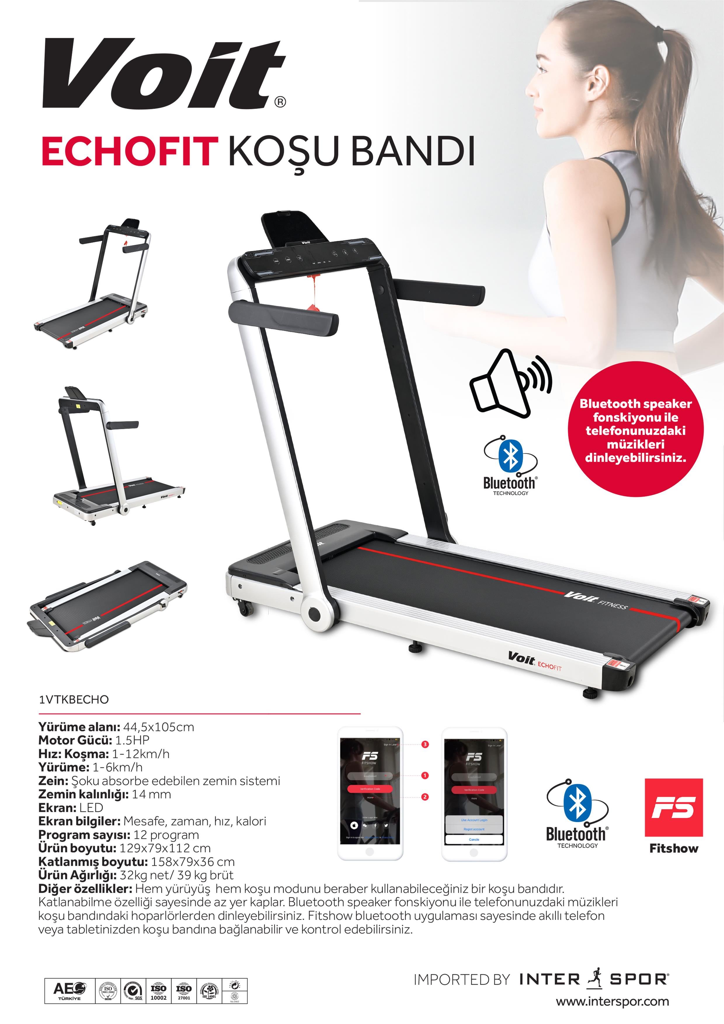 VOİT ECHO FIT KOŞU BANDI