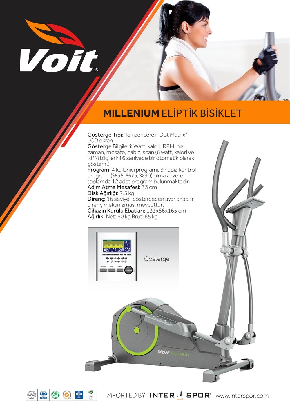 Voit MILLENIUM ELİPTİK BİSİKLET