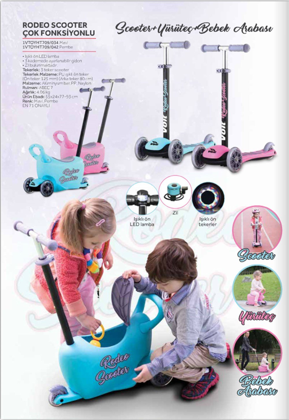 Voit RODEO ÇOK FONKSİYONLU SCOOTER