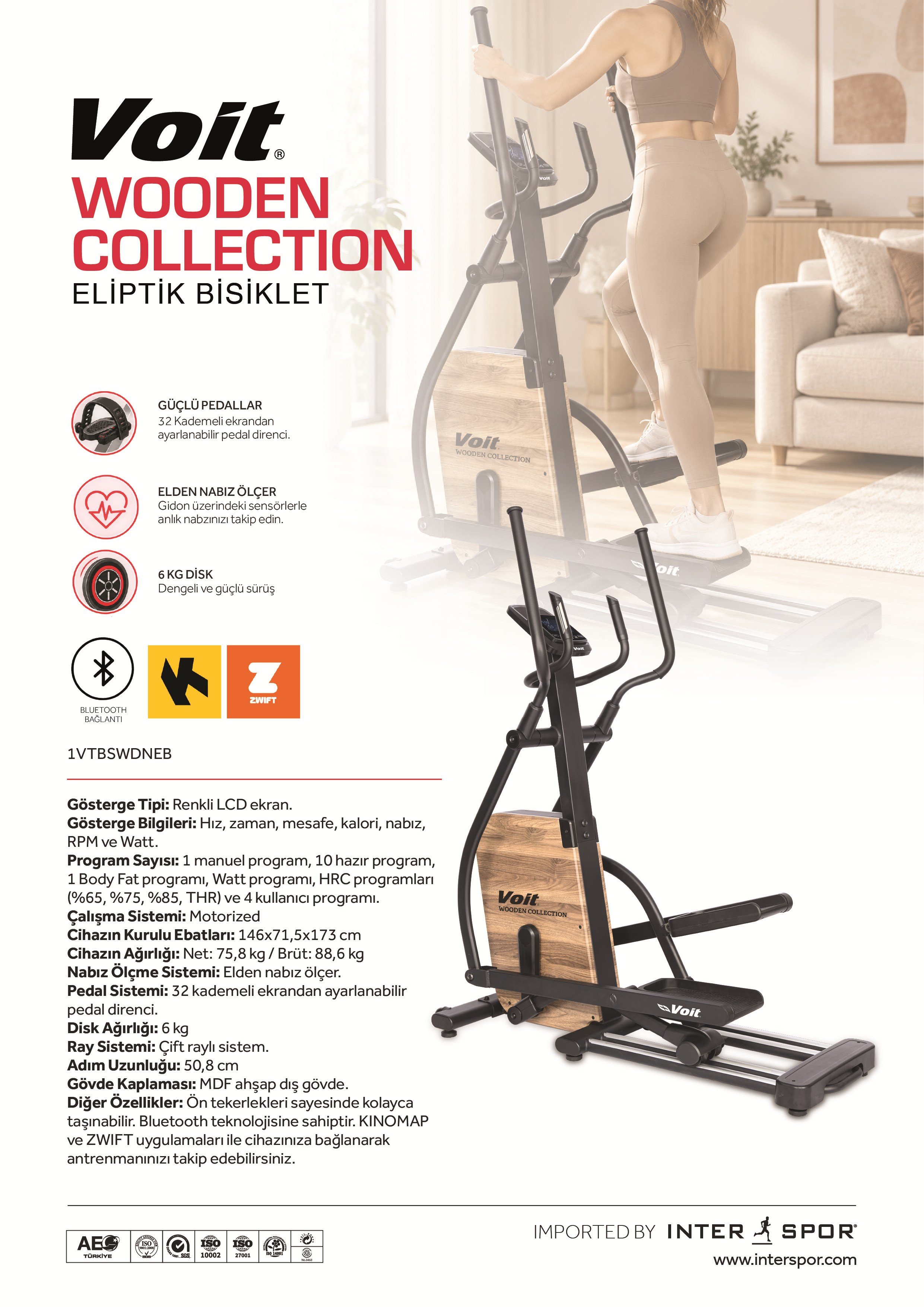 VOIT WOODEN COLLECTION ELİPTİK BİSİKLET