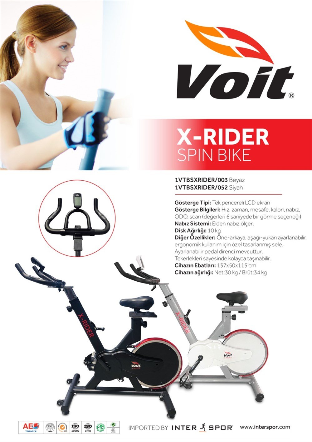 VOİT X-RIDER SPIN BIKE