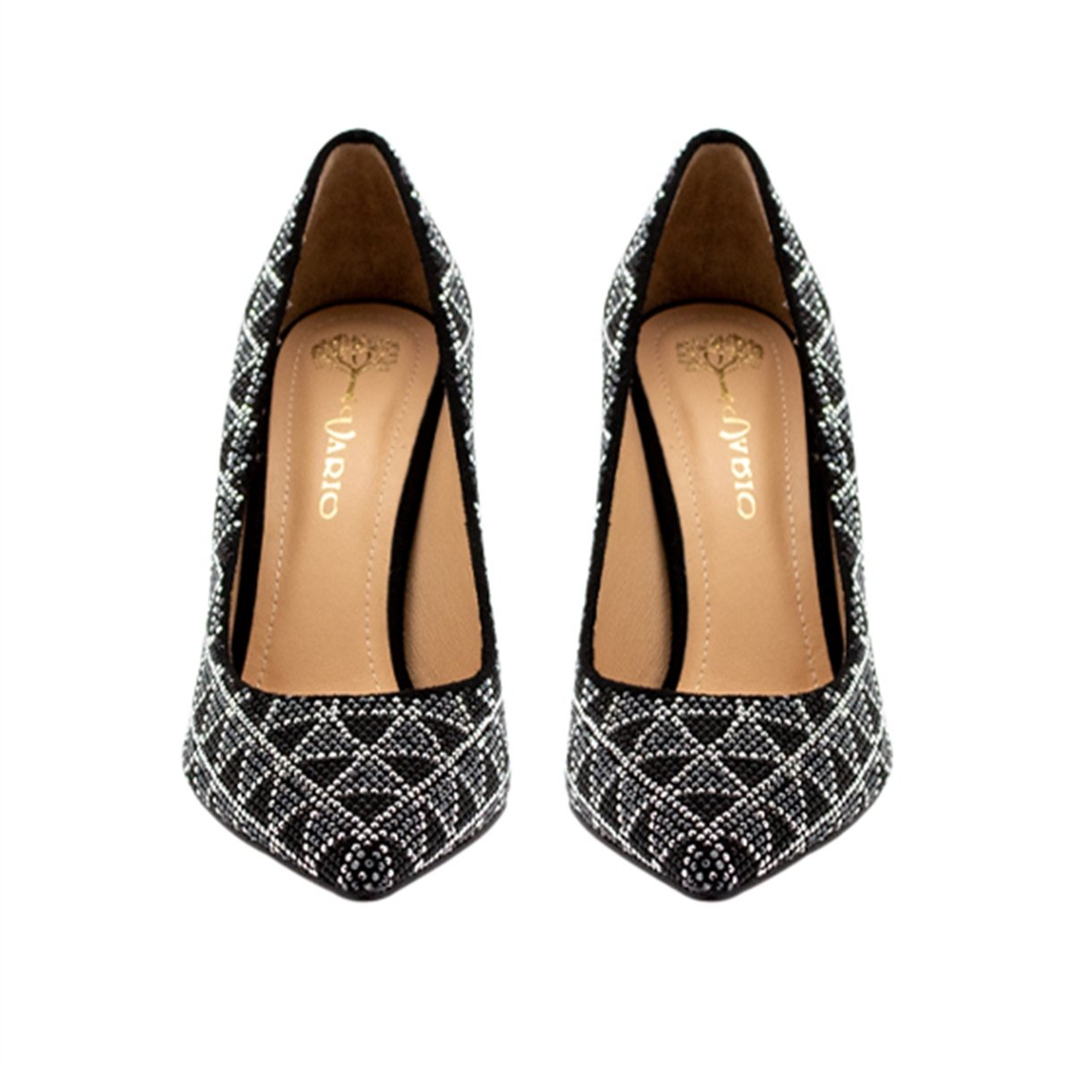 2536 08 V7VARIO SIYAH SÜET GÜMÜŞ TAŞLI C1222