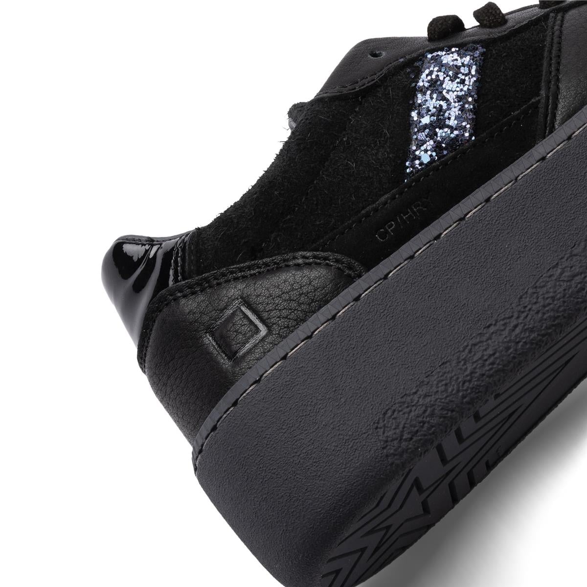 D.A.T.E.COURT PLATFORMD.A.T.E. Hakiki Deri Spor Kadın Ayakkabı z625 SIYAH+SIYAH SUED (Black+Black Suede)