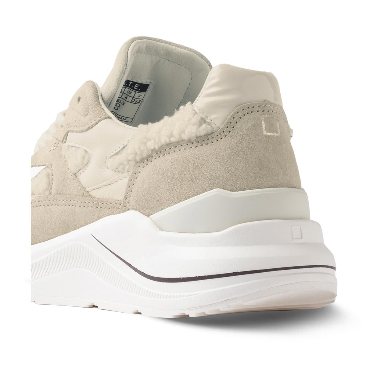 D.A.T.E.FUGA NATURALD.A.T.E. Hakiki deri koşu ayakkabısı H66 WHITE/BEIGE