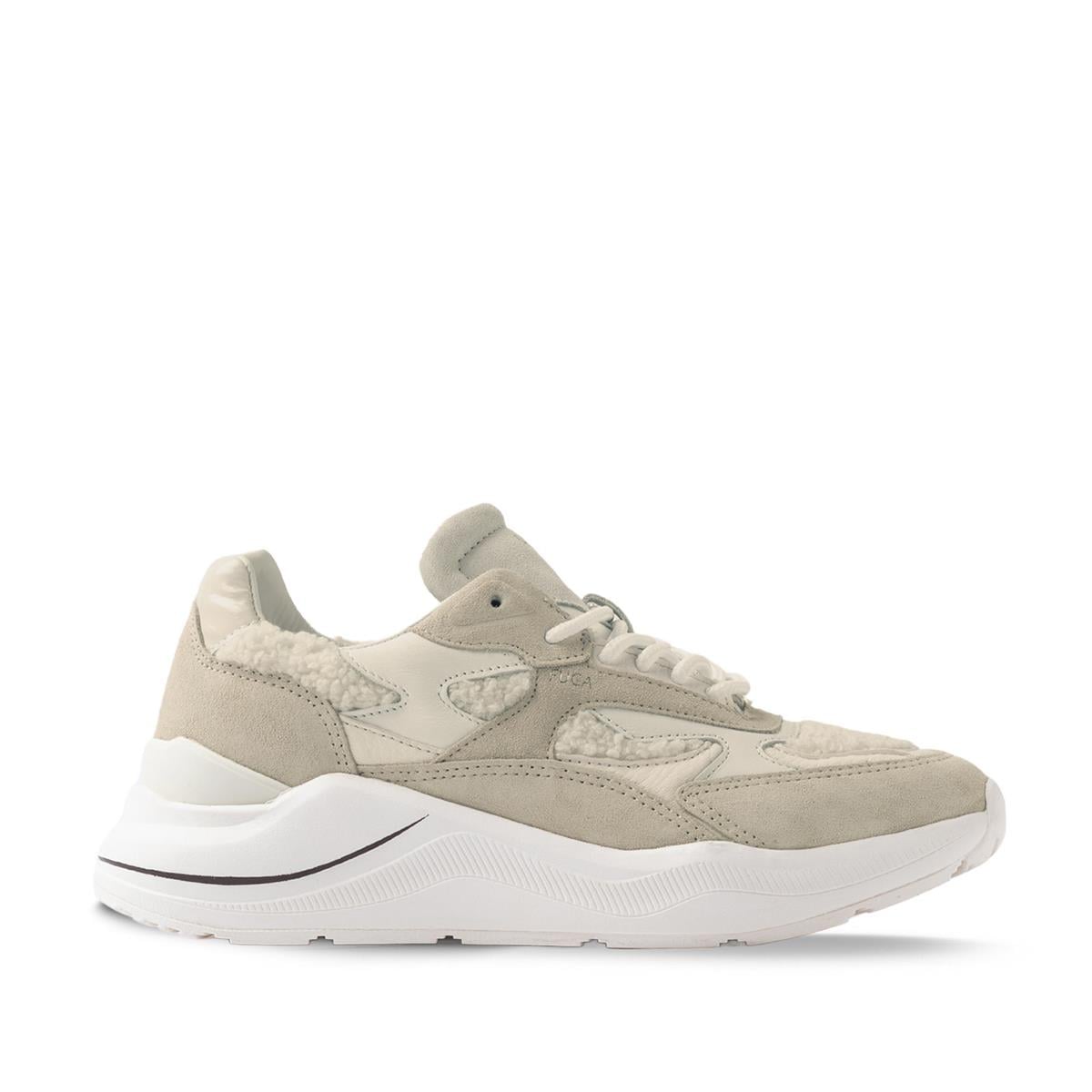 D.A.T.E.FUGA NATURALD.A.T.E. Hakiki deri koşu ayakkabısı H66 WHITE/BEIGE
