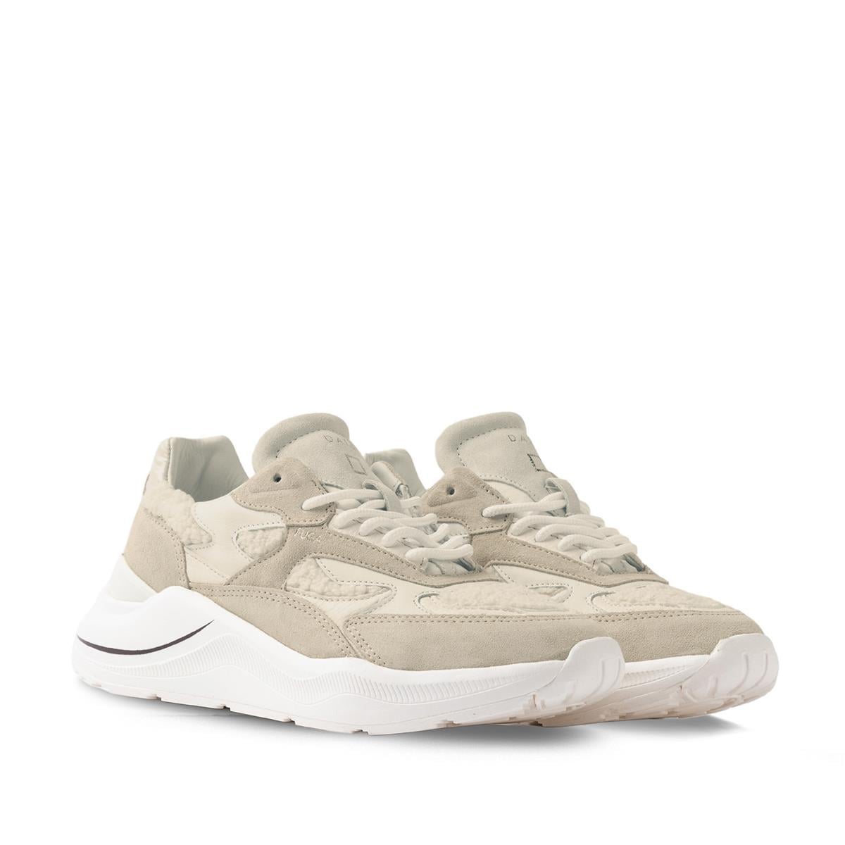 D.A.T.E.FUGA NATURALD.A.T.E. Hakiki deri koşu ayakkabısı H66 WHITE/BEIGE