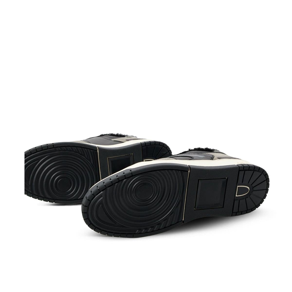 D.A.T.E.TORNEO PURE FURD.A.T.E. Hakiki deri bilek kısmı alçak spor ayakkabı Z623 SIYAH + GRİ SÜED (Black+Gray Suede)