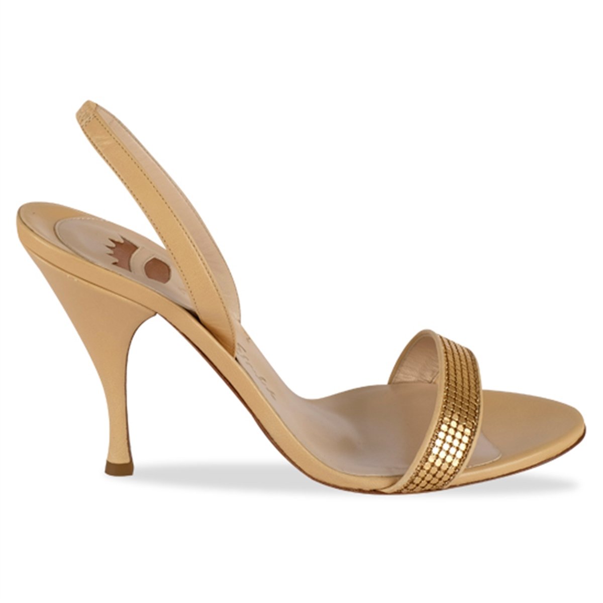 ERNESTO ESPOSITO BEIGE GOLD KIDSKIN