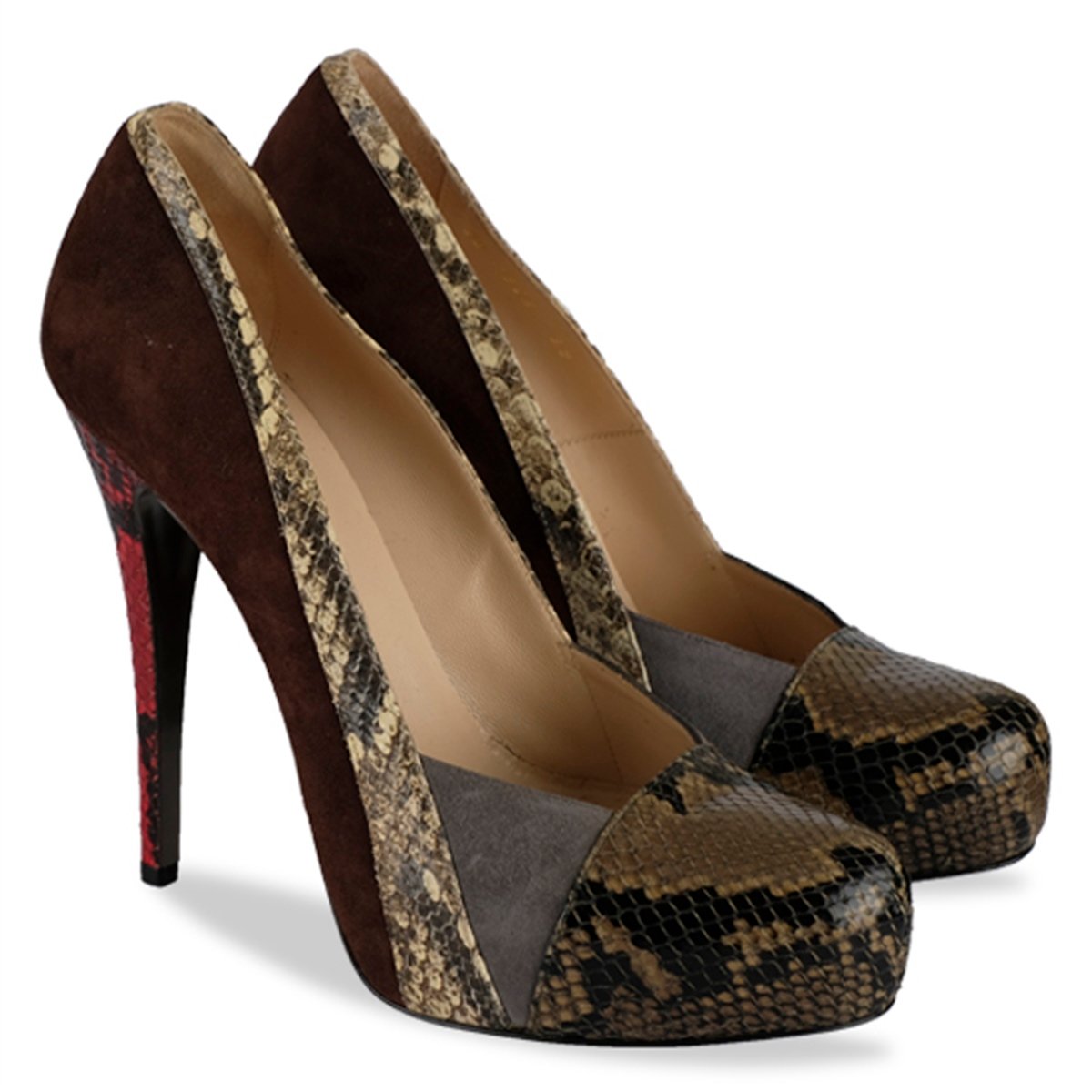 ERNESTO ESPOSITO PUMP COMESCIO BROWN QB01