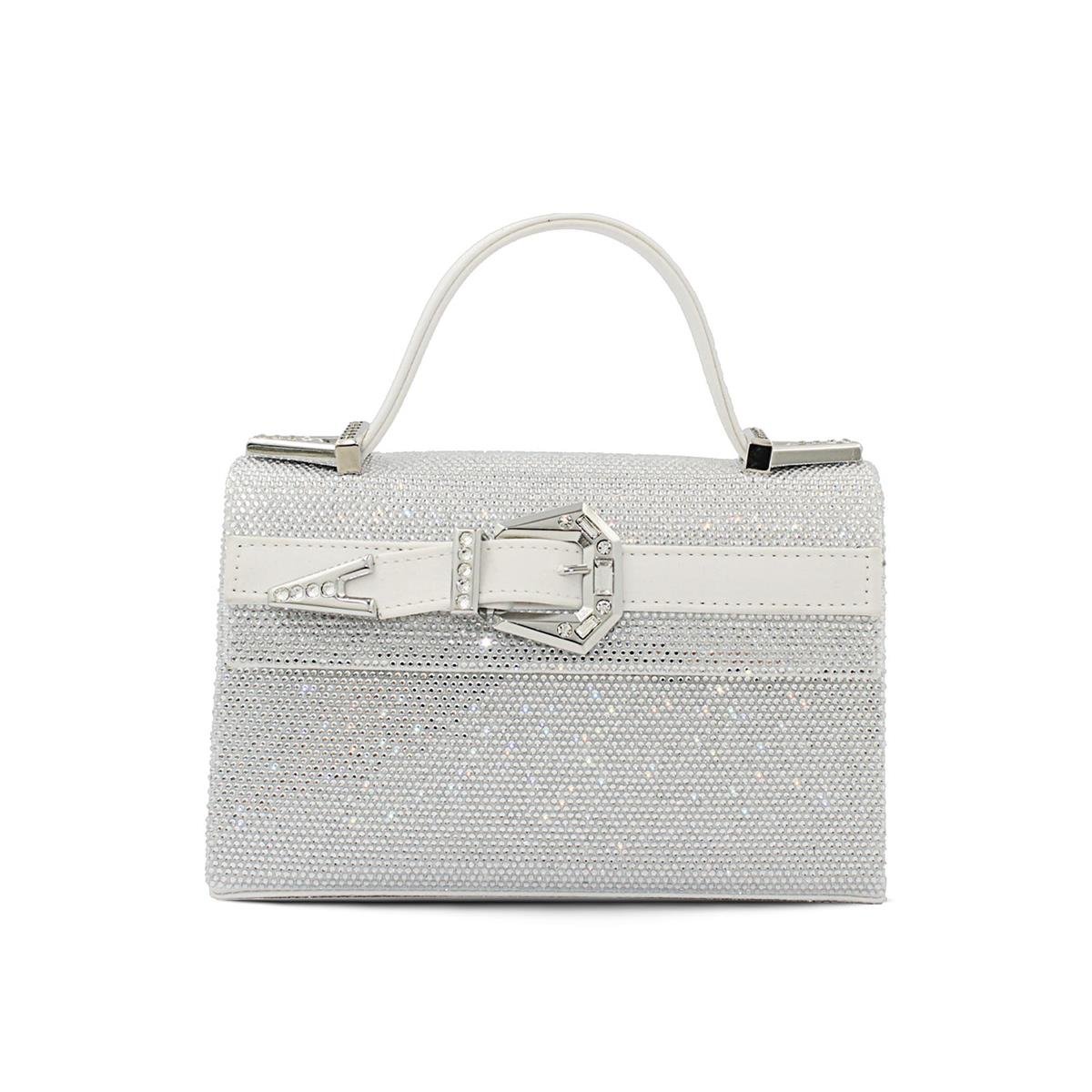 GEDEBESOPHIEEGEDEBE GÜMÜŞ SATEN BEYAZ + KRISTAL