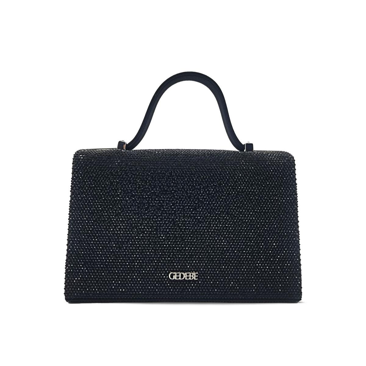 GEDEBESOPHIEEGEDEBE SATEN SIYAH + KRISTAL