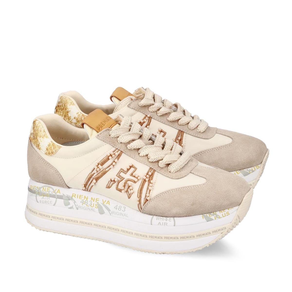 PREMIATABETHPREMIATA 7375 BEIGE+ORANGE