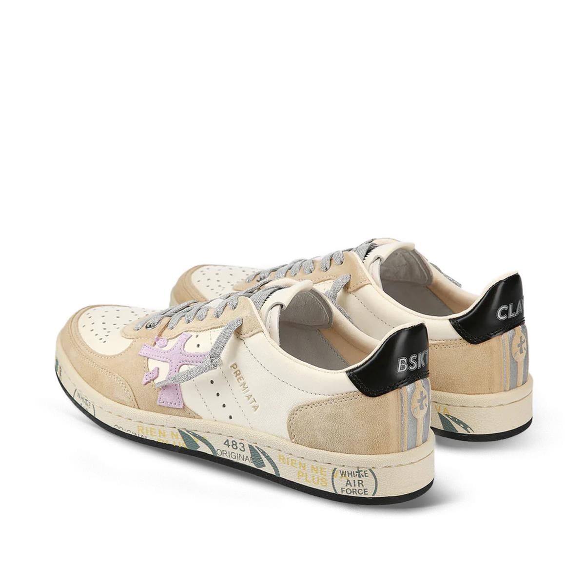 PREMIATABSKTCLAYDPREMIATA MAT BEYAZ BEJ SÜED (Matte White Beige Suede)